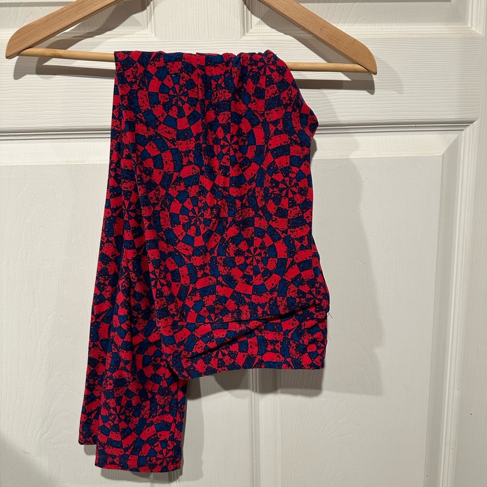Red & blue LLR leggings - tall & curvy